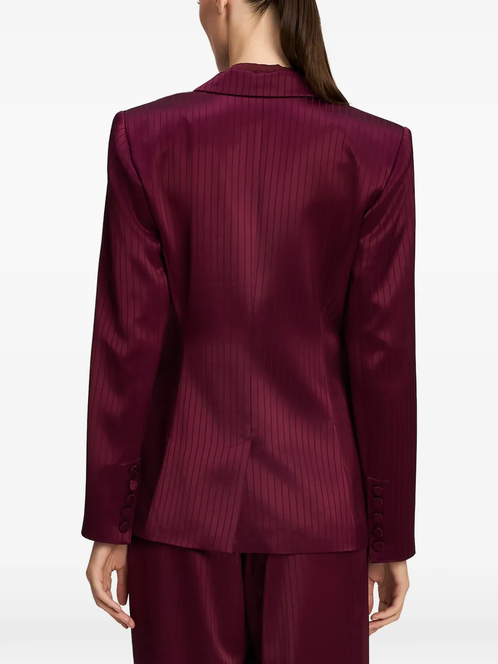 Cinq A Sept Georgia pinstripe blazer Rood