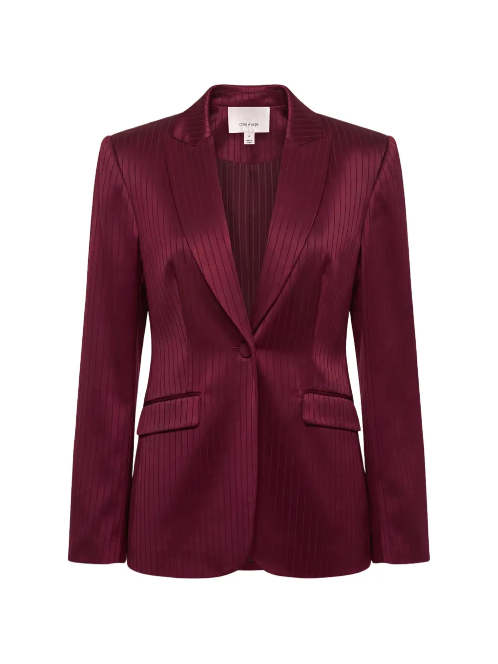 Cinq A Sept Georgia pinstripe blazer - Red