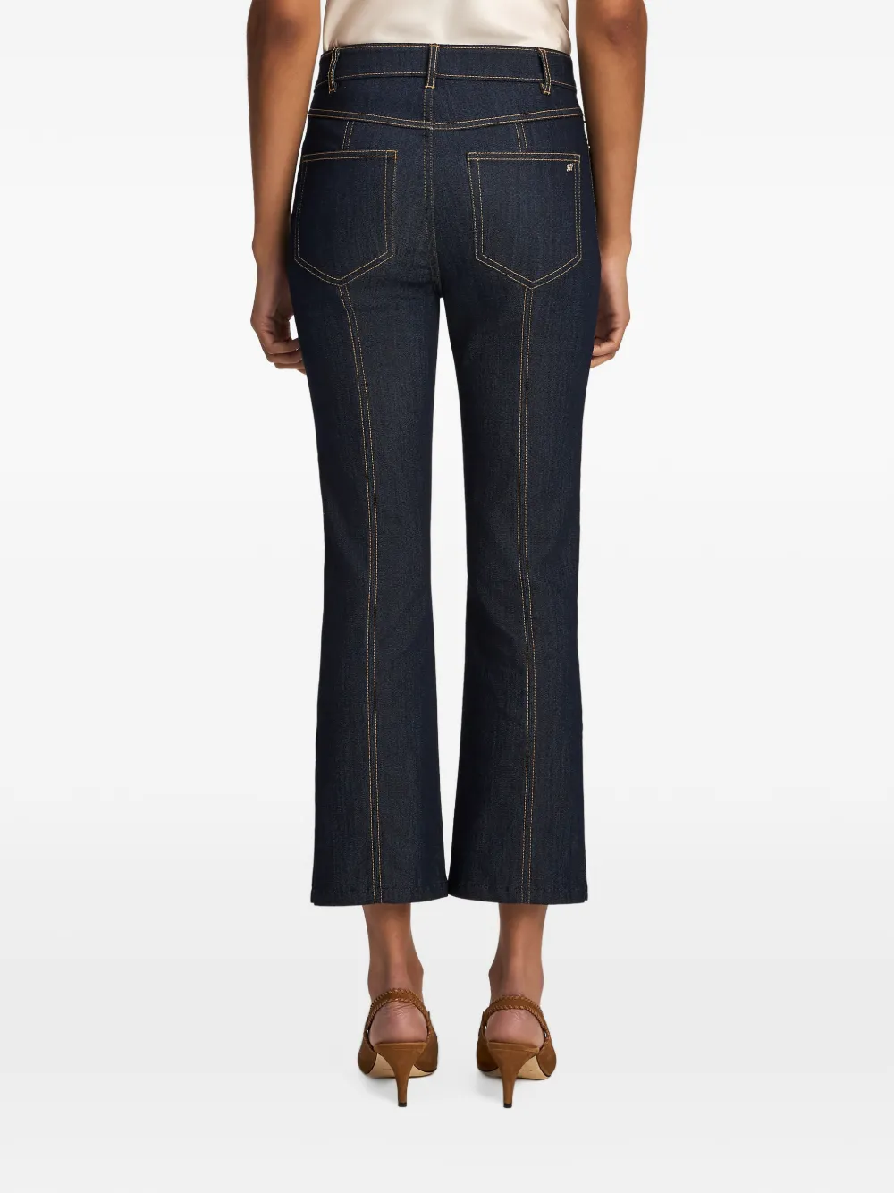 Cinq A Sept Maggie button-embellished jeans Blauw