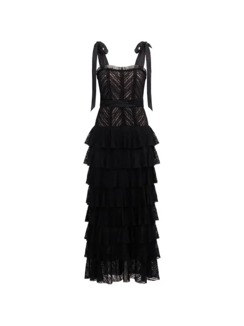 Cinq A Sept vestido largo Sabrina Lace Nini a capas