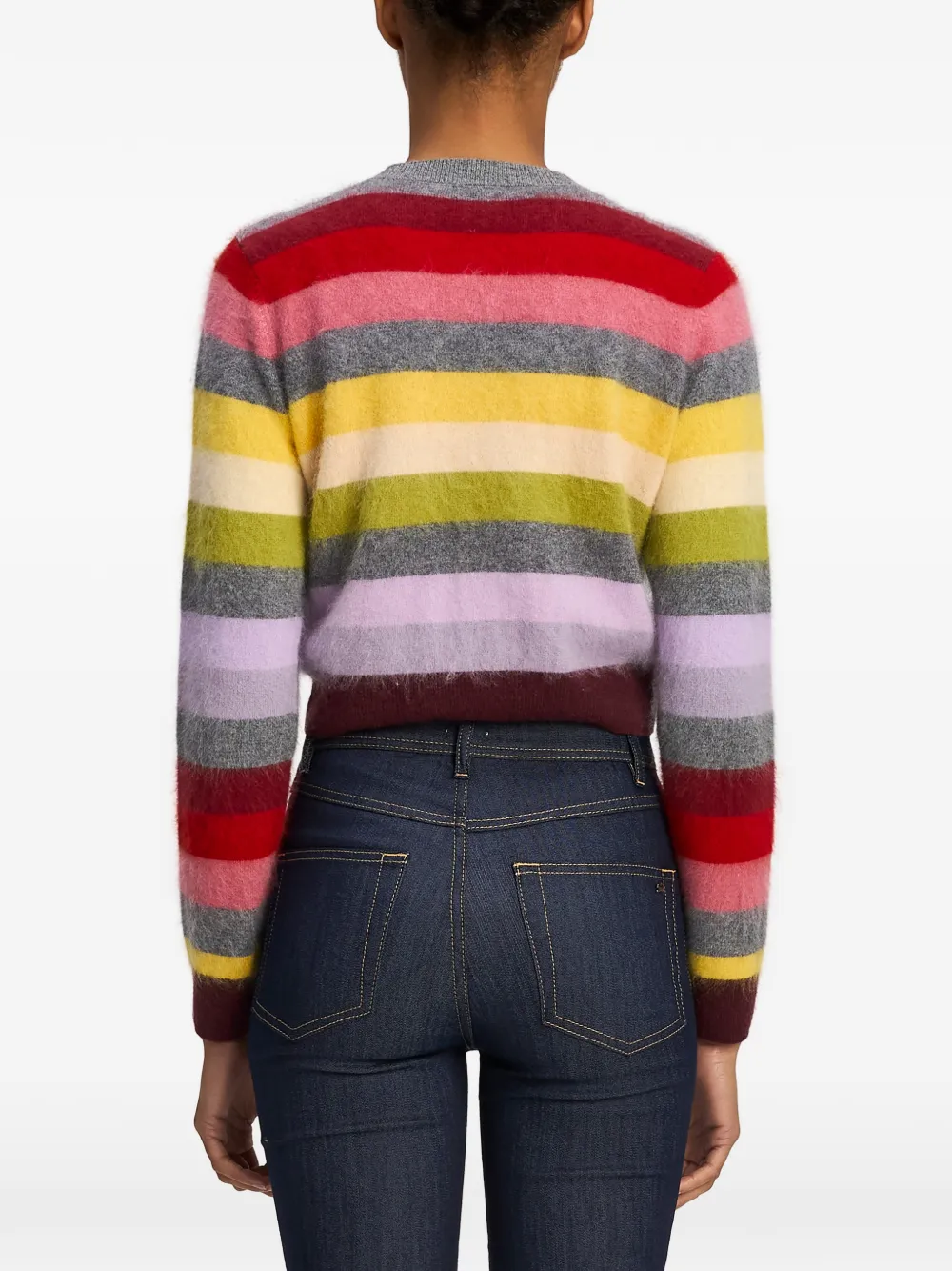 Cinq A Sept Cyndi striped cardigan Grijs
