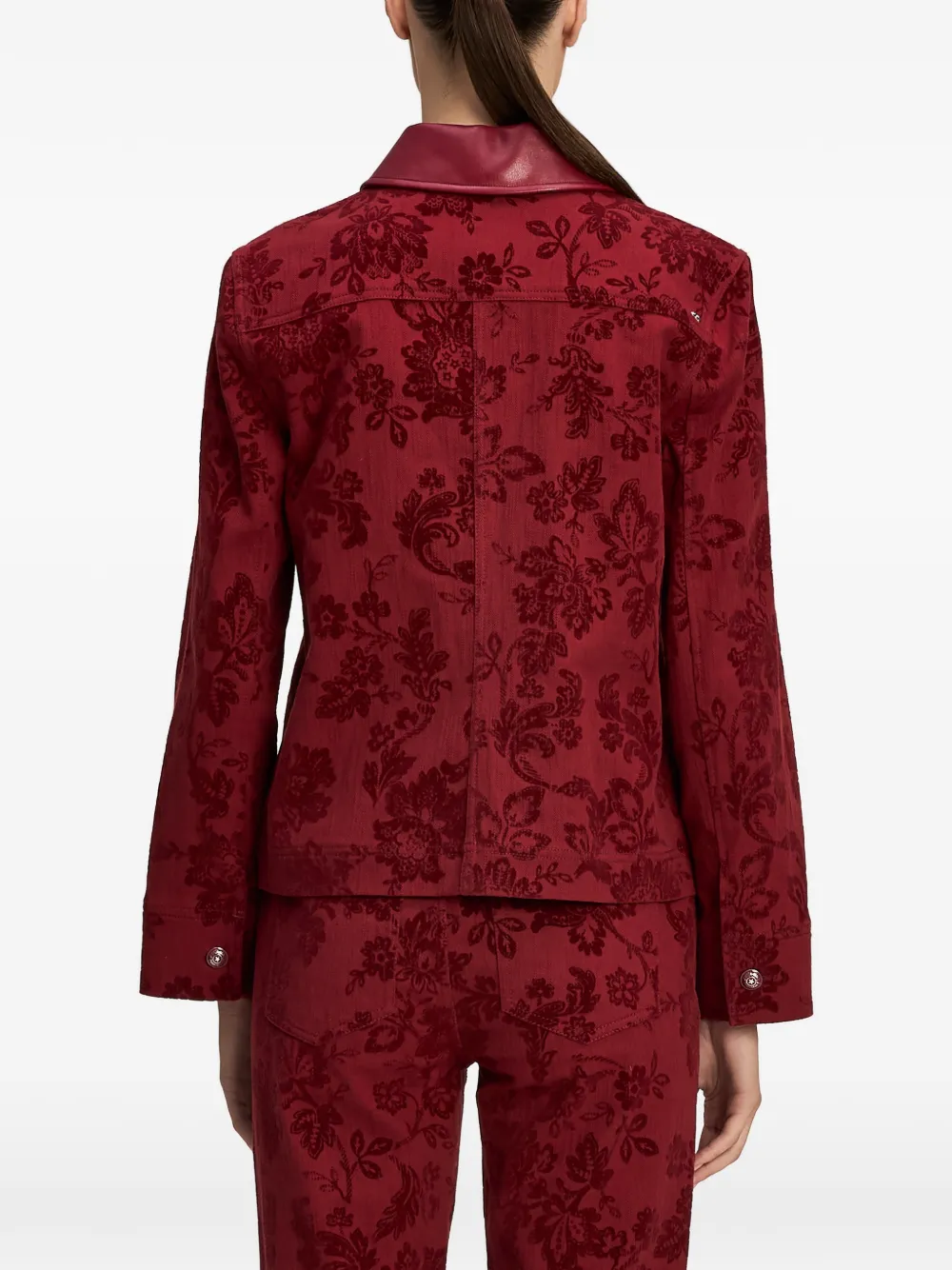 Cinq A Sept Dalton floral-print jacket Rood
