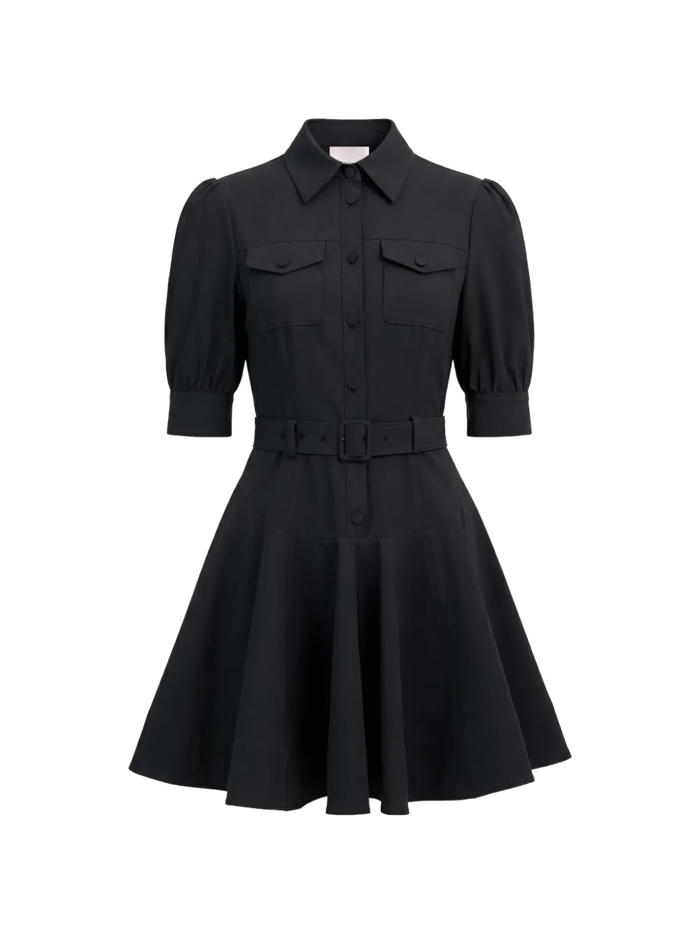 Cinq A Sept Anisa belted shirt mini dress - Nero