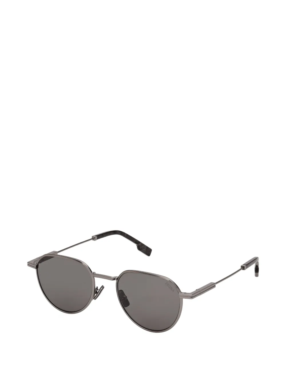 Zegna geometric-frame sunglasses Grijs