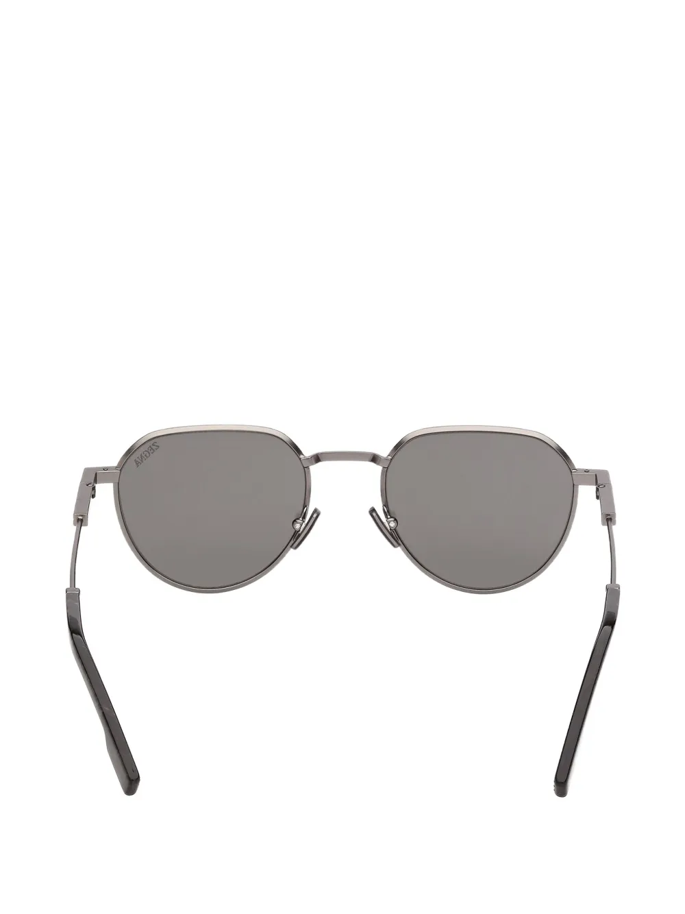 Zegna geometric-frame sunglasses Grijs