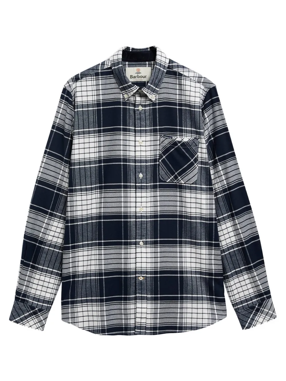 Barbour Embergate tailored long-sleeved shirt Blauw