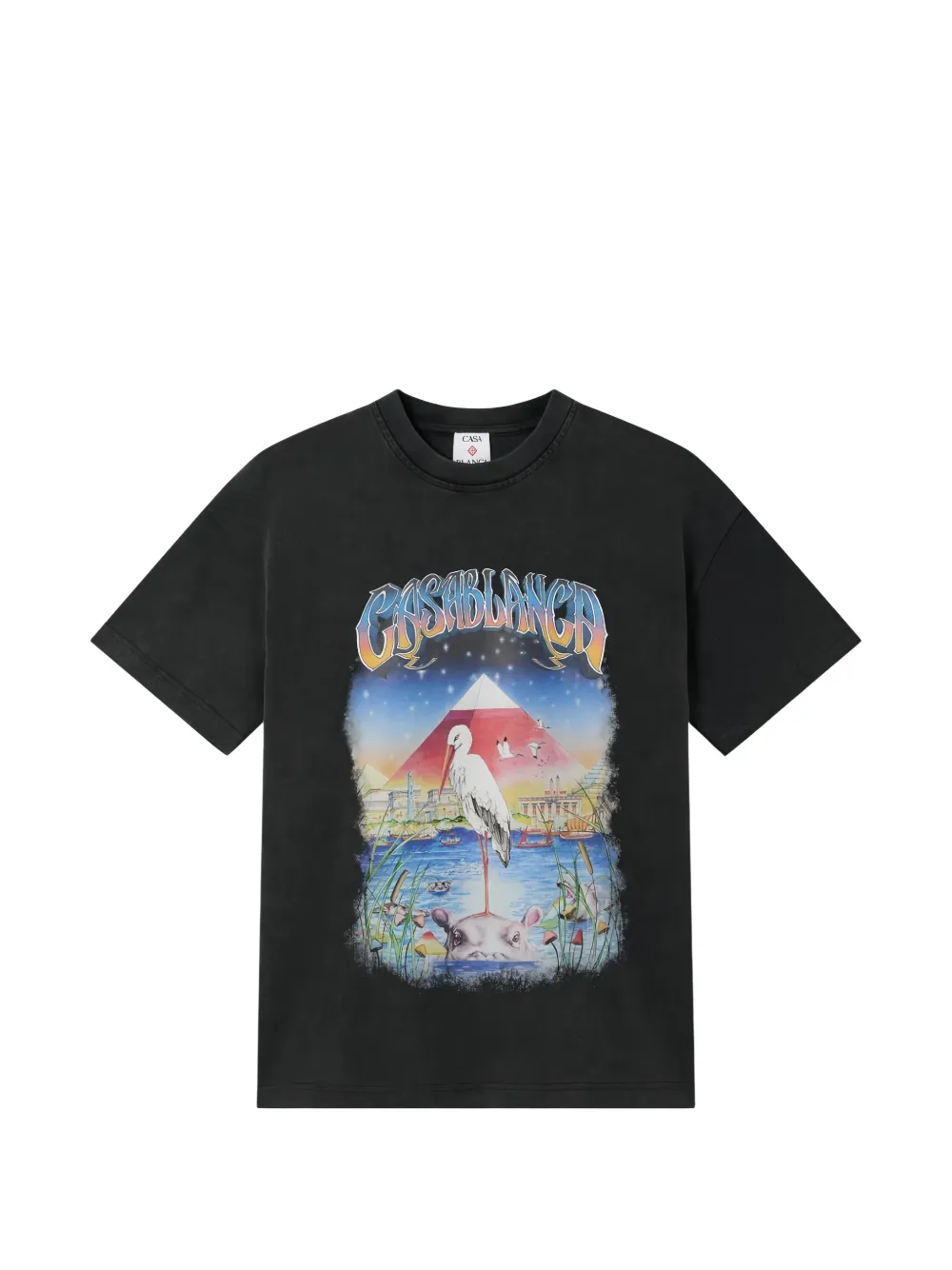 CASABLANCA KIDS graphic-print T-shirt Zwart