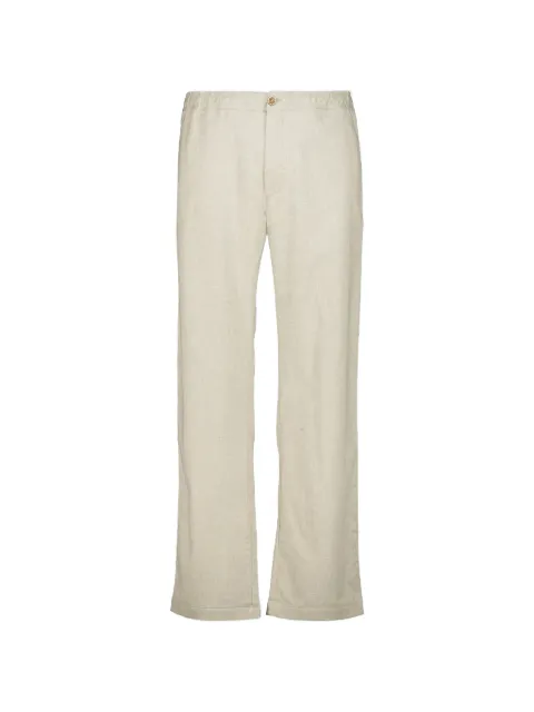 120% Lino elasticated-waist cotton trousers