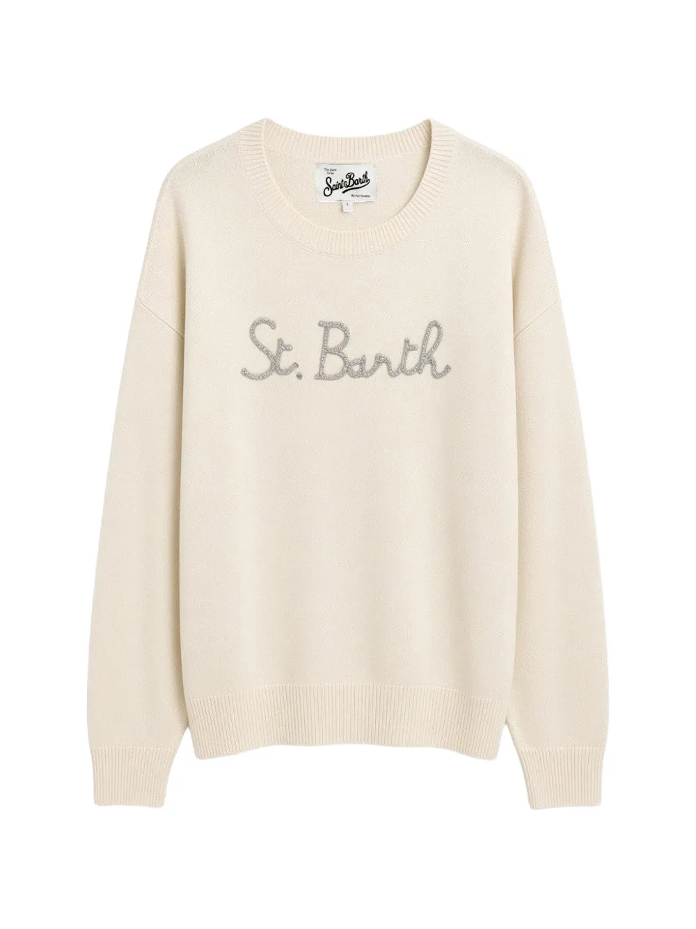 MC2 Saint Barth St. Barth embroidered sweater Beige