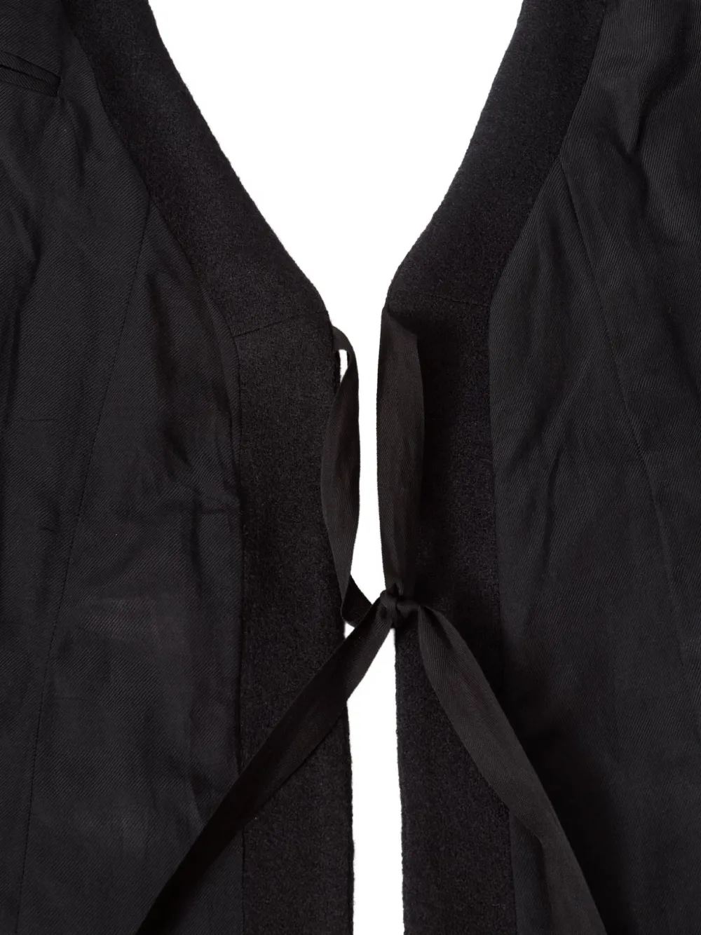 OUR LEGACY blaze apron ritual black mesh wool Zwart