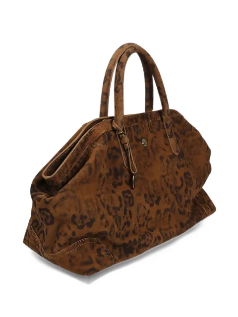 Ash Jacqueline leopard-print suede tote bag
