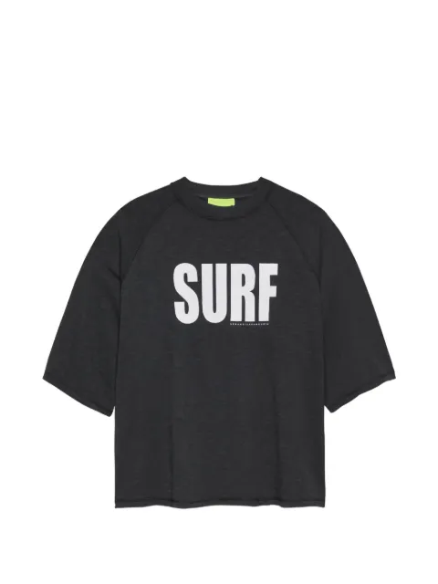 NEW AMSTERDAM raglan-sleeve slogan-print T-shirt