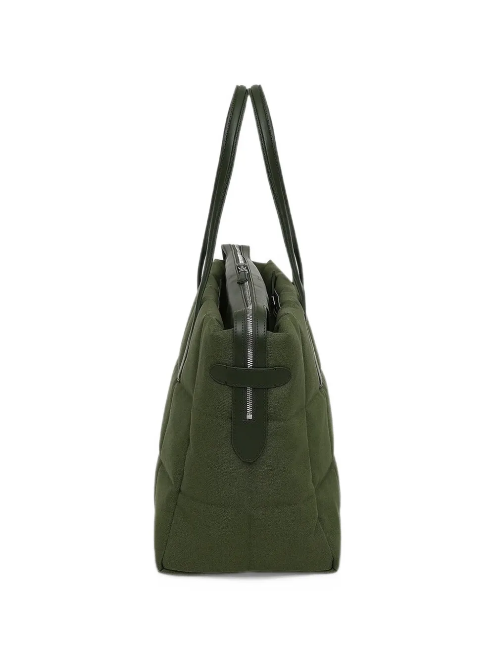 VeeCollective large Tela quilted tote bag Groen