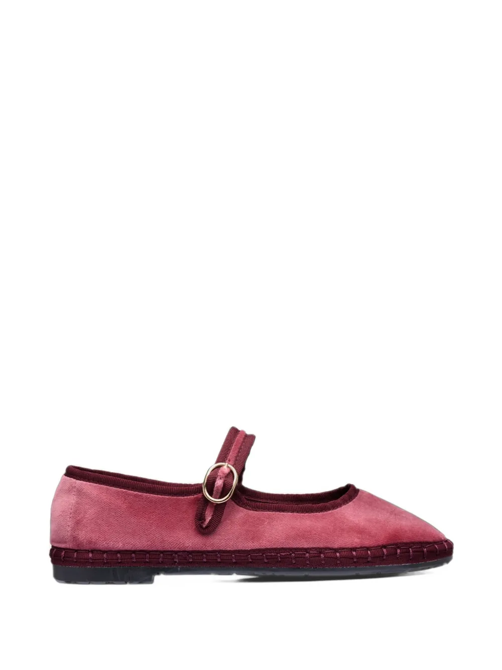 FLABELUS O'Brien velvet-finish ballet flats - Rosa