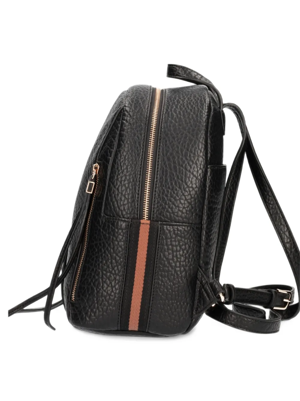 LIU JO grained-effect zip-fastening backpack Zwart