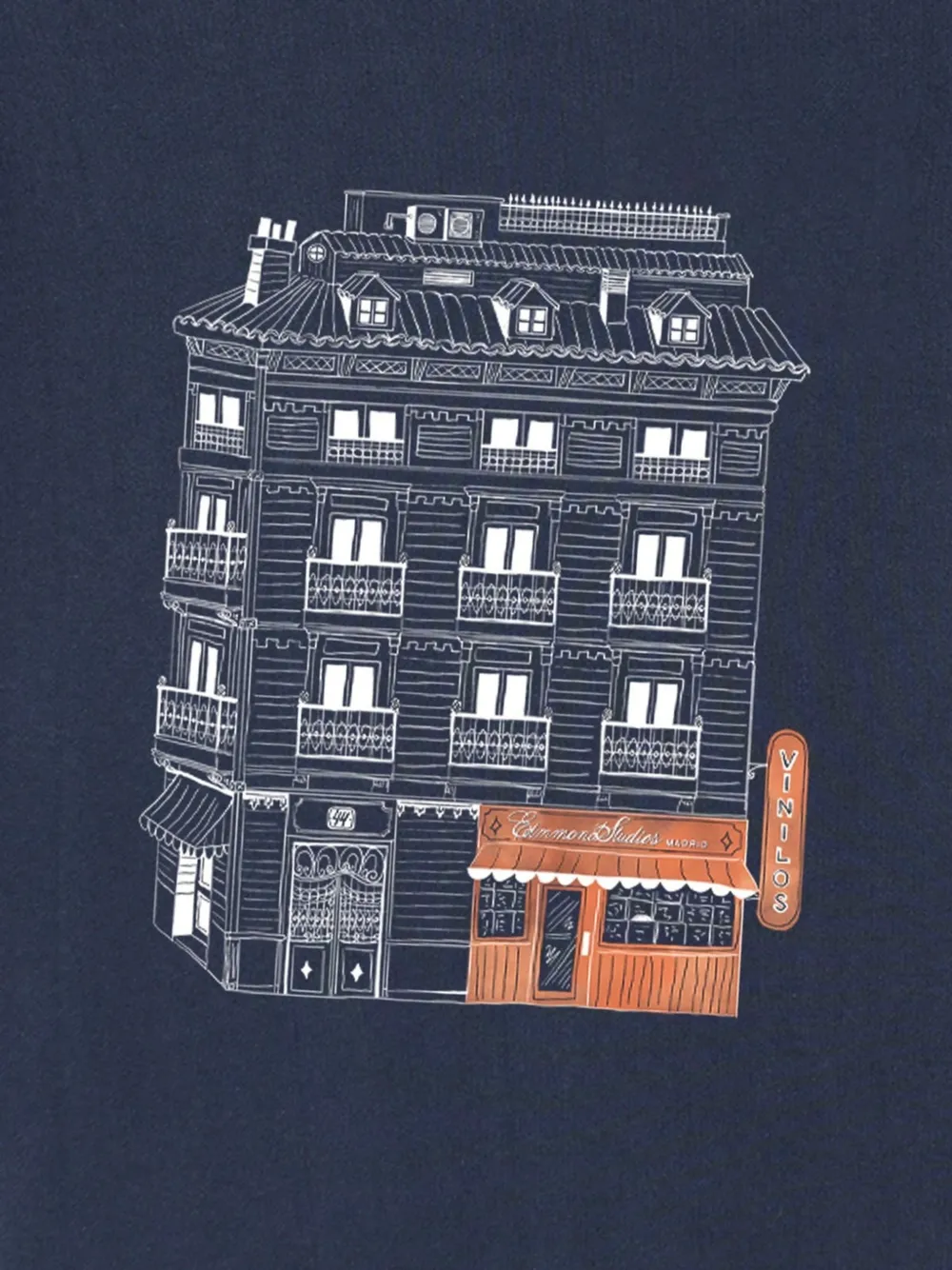 Edmmond Studios T-shirt met grafische print Blauw