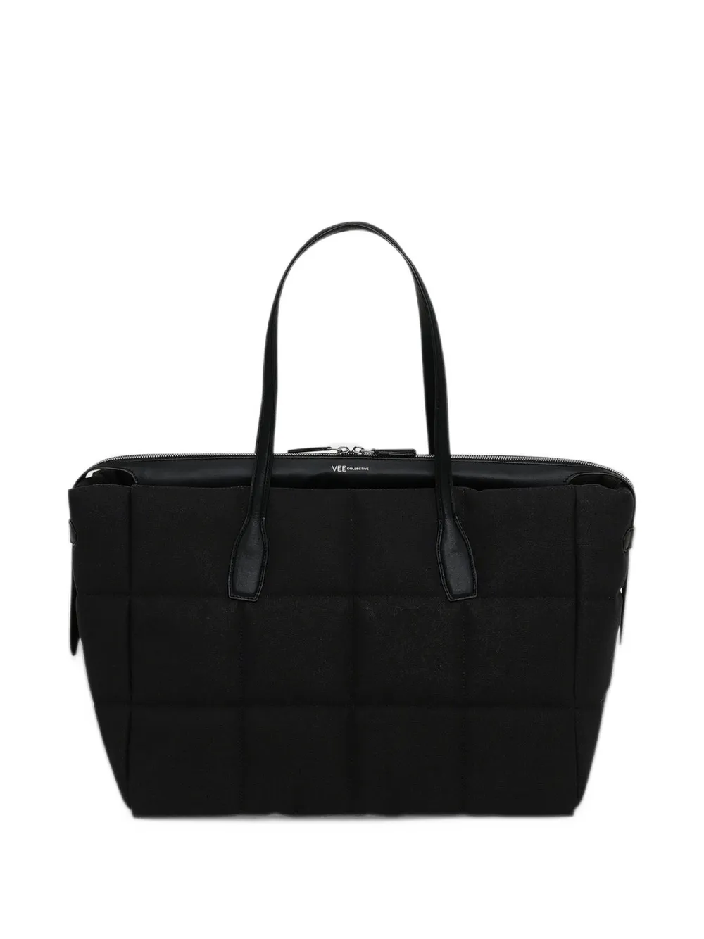 VeeCollective Large Tela quilted tote bag Zwart
