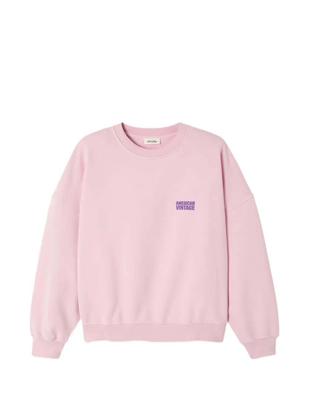 American Vintage Plizzy logo-print sweatshirt - Rosa