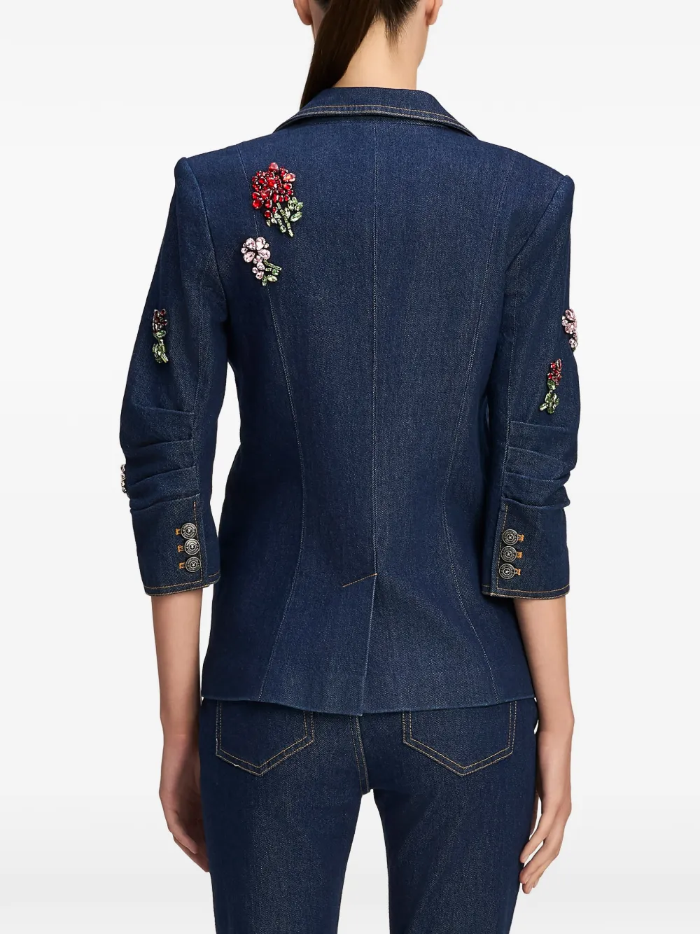Cinq A Sept Khloe rhinestone-embellished blazer Blauw