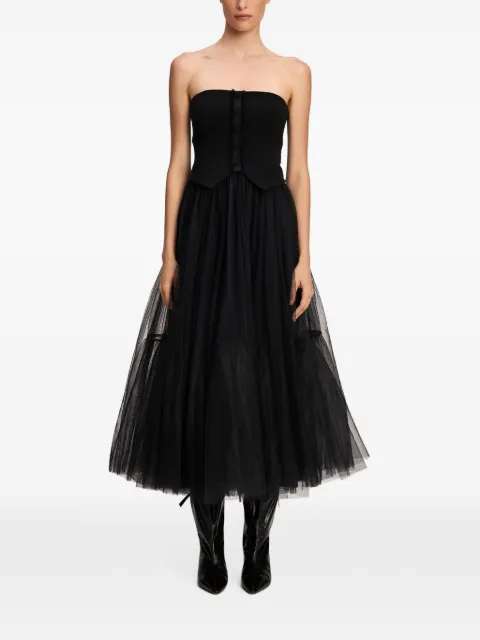 Cinq A Sept Lunelle strapless midi dress
