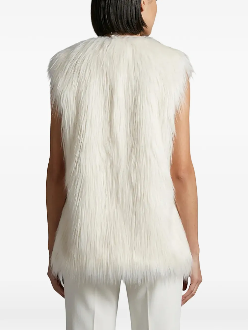 STYLAND Bodywarmer van imitatiebont Wit