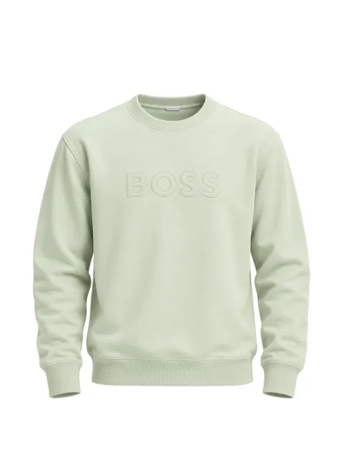 BOSS relaxed-fit sweatshirt in cotton Terry with embroidered logo
