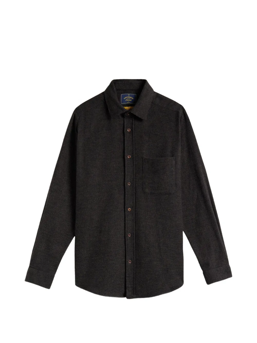 Portuguese Flannel Sounds houndstooth-pattern flannel shirt - Marrone