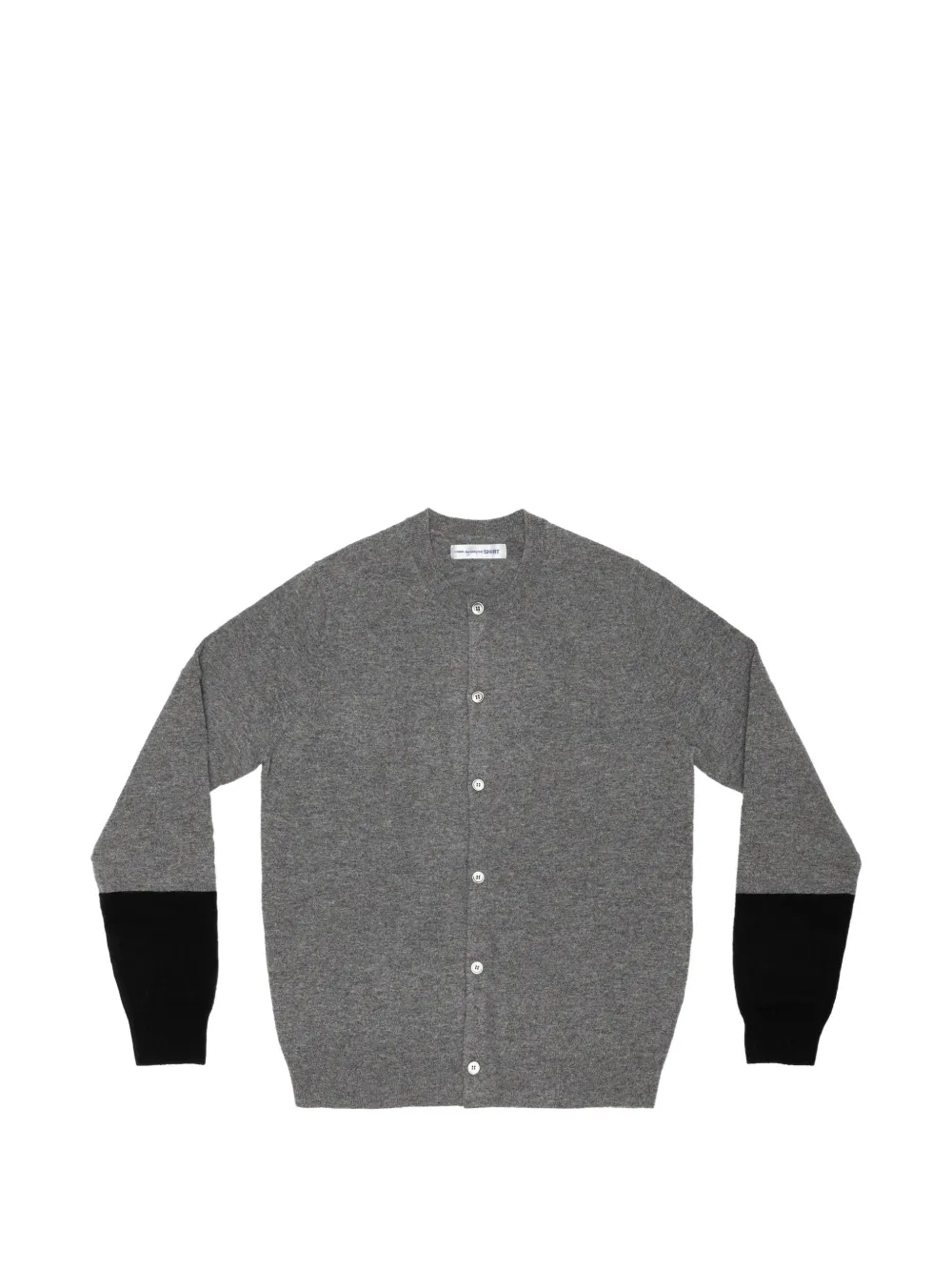 Comme Des Garçons Shirt colour-block button-up cardigan Grijs
