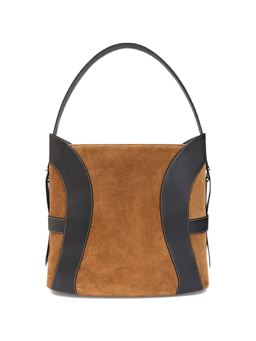 AIGNER Deborah suede bucket bag - Marrone