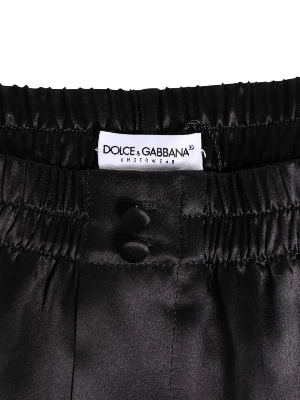 Dolce & Gabbana silk boxer shorts Zwart