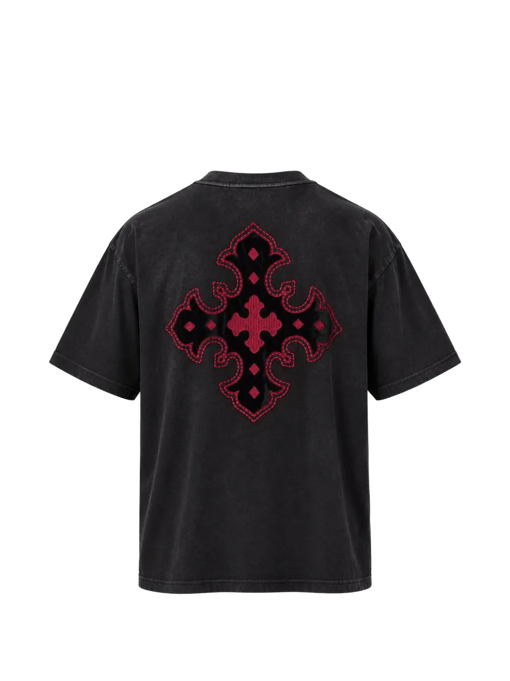 Ksubi Paise Ekcess logo-embroidered faded T-shirt Zwart