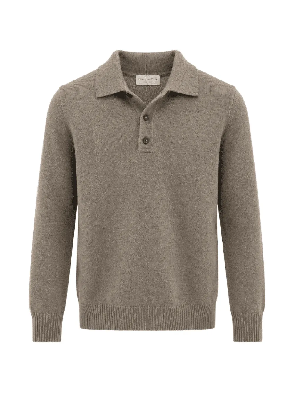 Roberto Collina knitted polo shirt Beige