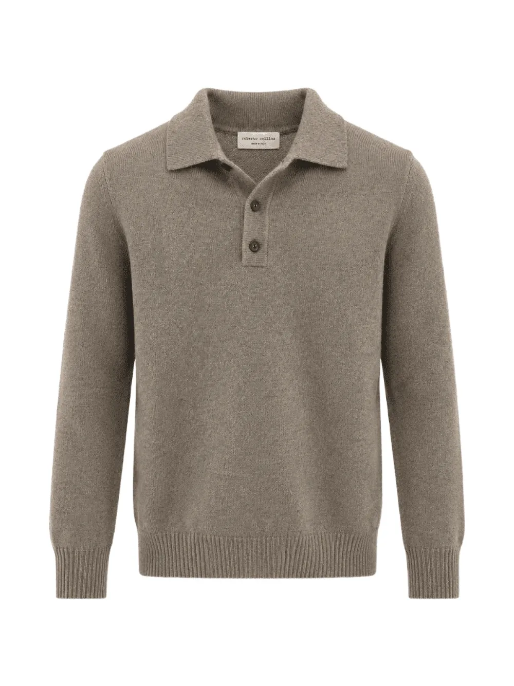 Roberto Collina knitted polo shirt Beige
