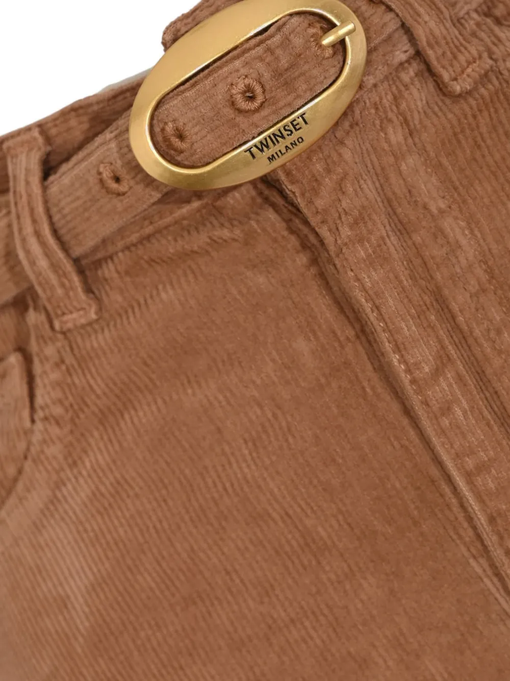 TWINSET balloon corduroy trousers Bruin