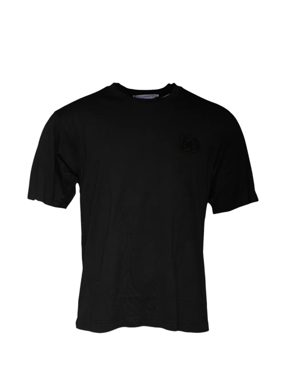 Dolce & Gabbana logo-embroidered T-shirt - Nero