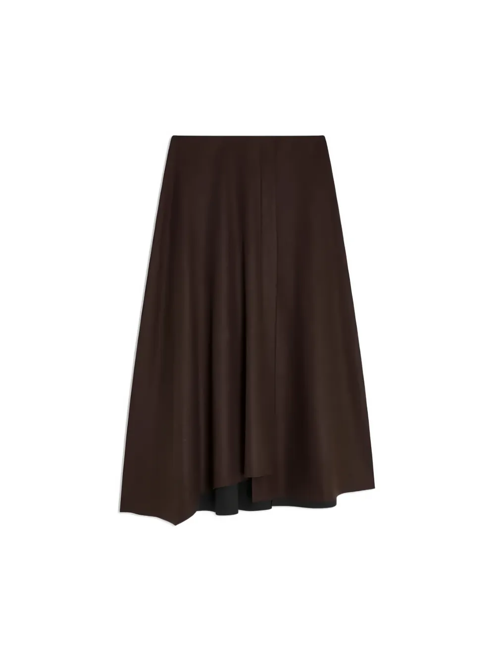 Liviana Conti Avaline asymmetric cashmere maxi skirt Bruin