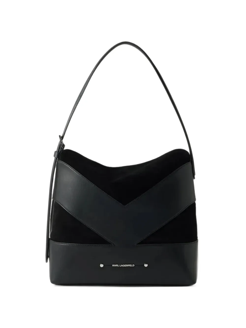 Karl Lagerfeld K/Koncept panelled shoulder bag - Nero
