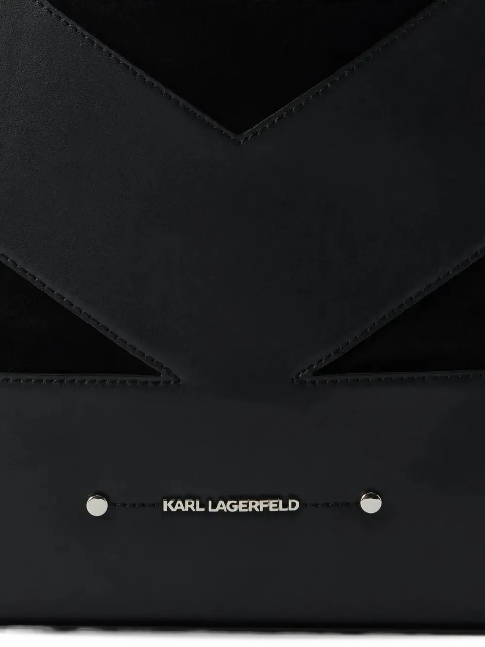 Karl Lagerfeld K Koncept panelled shoulder bag Zwart