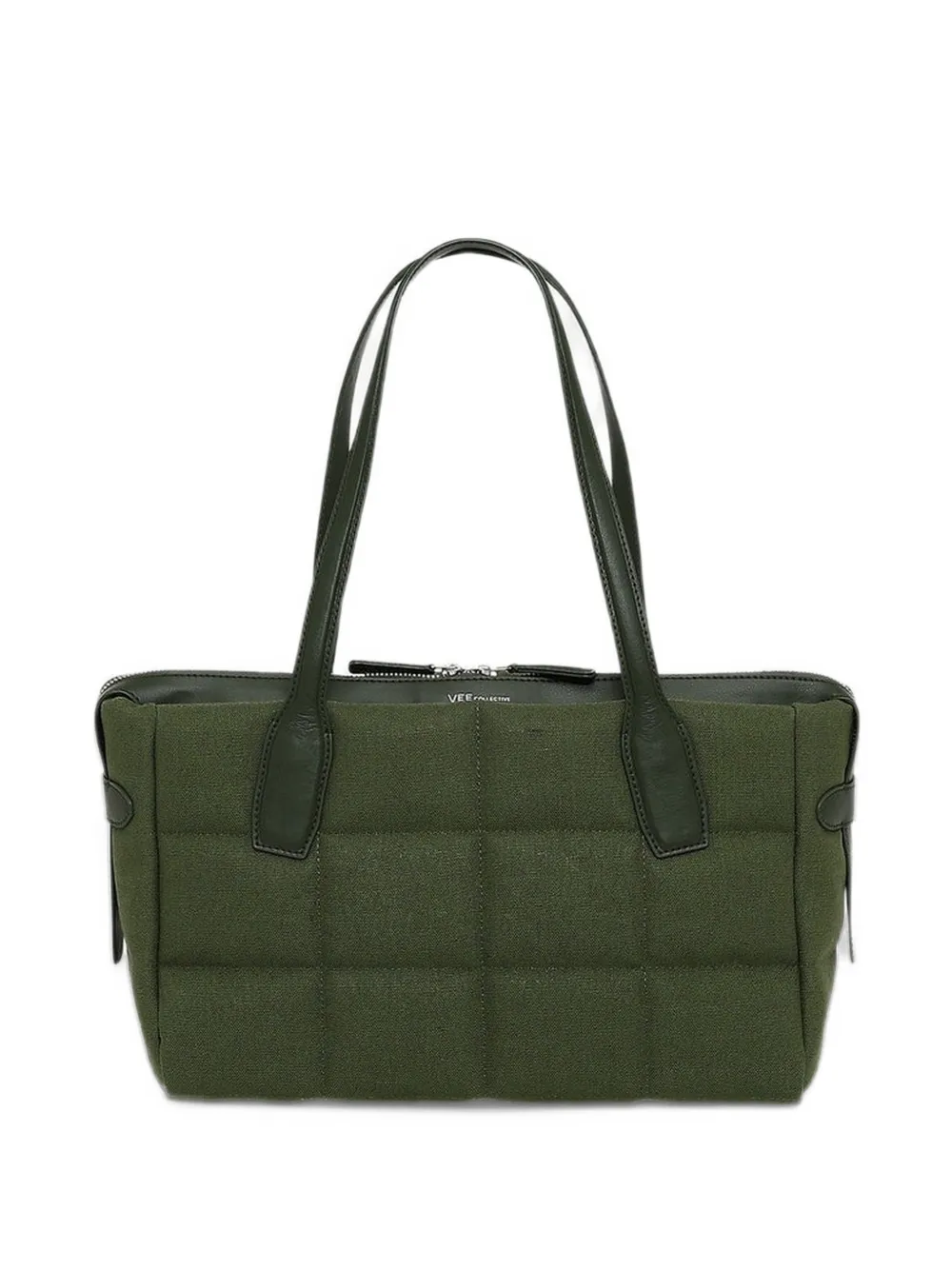 VeeCollective small Tela quilted tote bag Groen