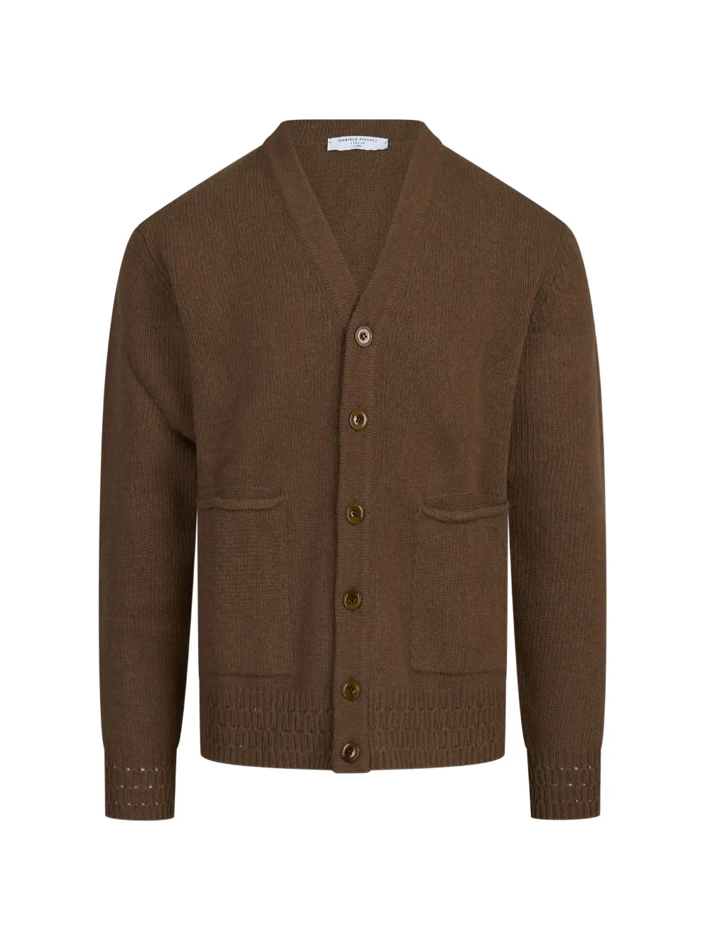 Daniele Fiesoli v-neck knit cardigan - Marrone