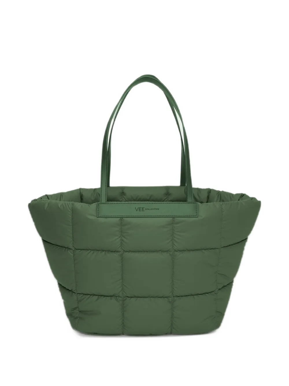 VeeCollective medium Porter Marché quilted tote bag Groen