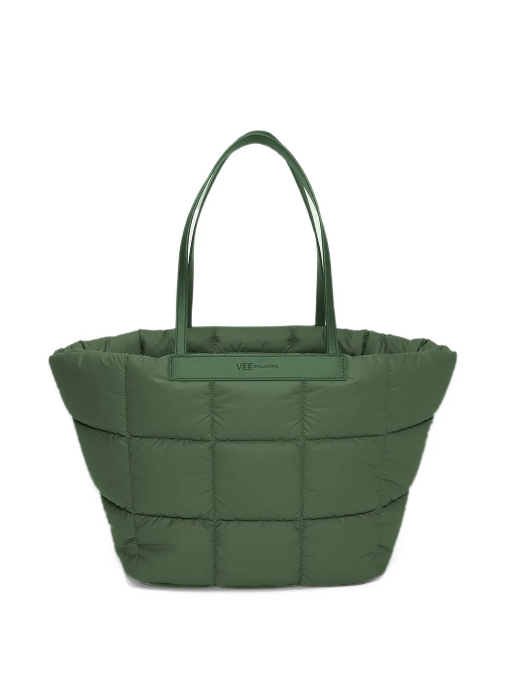 VeeCollective medium Porter Marché quilted tote bag Groen
