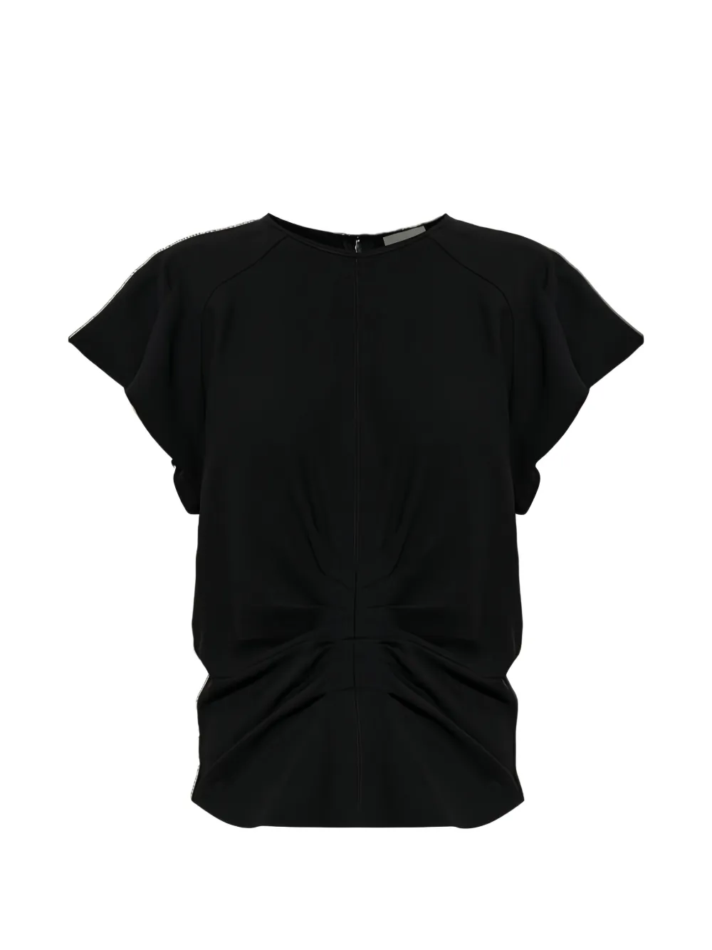 ISABEL MARANT Tullya gathered top Zwart