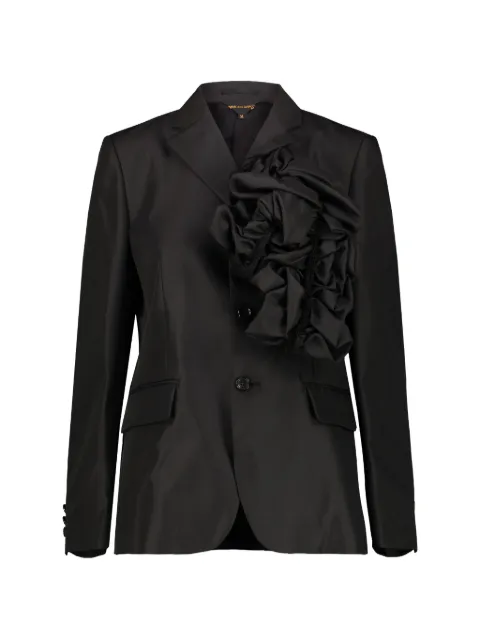 Comme Des Garçons ruffled single-breasted blazer