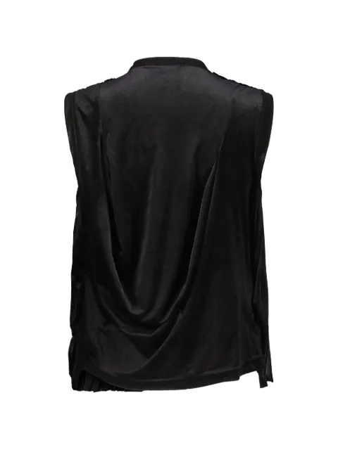 Comme Des Garçons pleated draped top