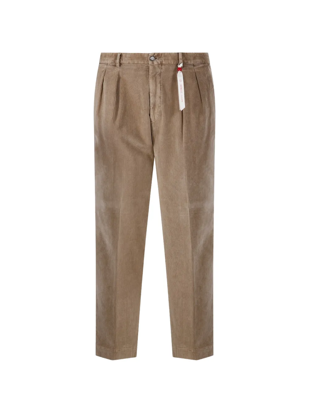 Santaniello pleated corduroy trousers - Marrone