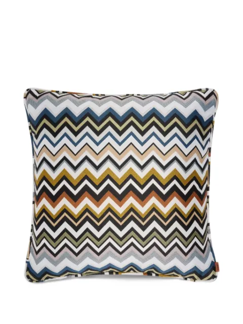 Missoni Home Belfast zigzag-knit cushion