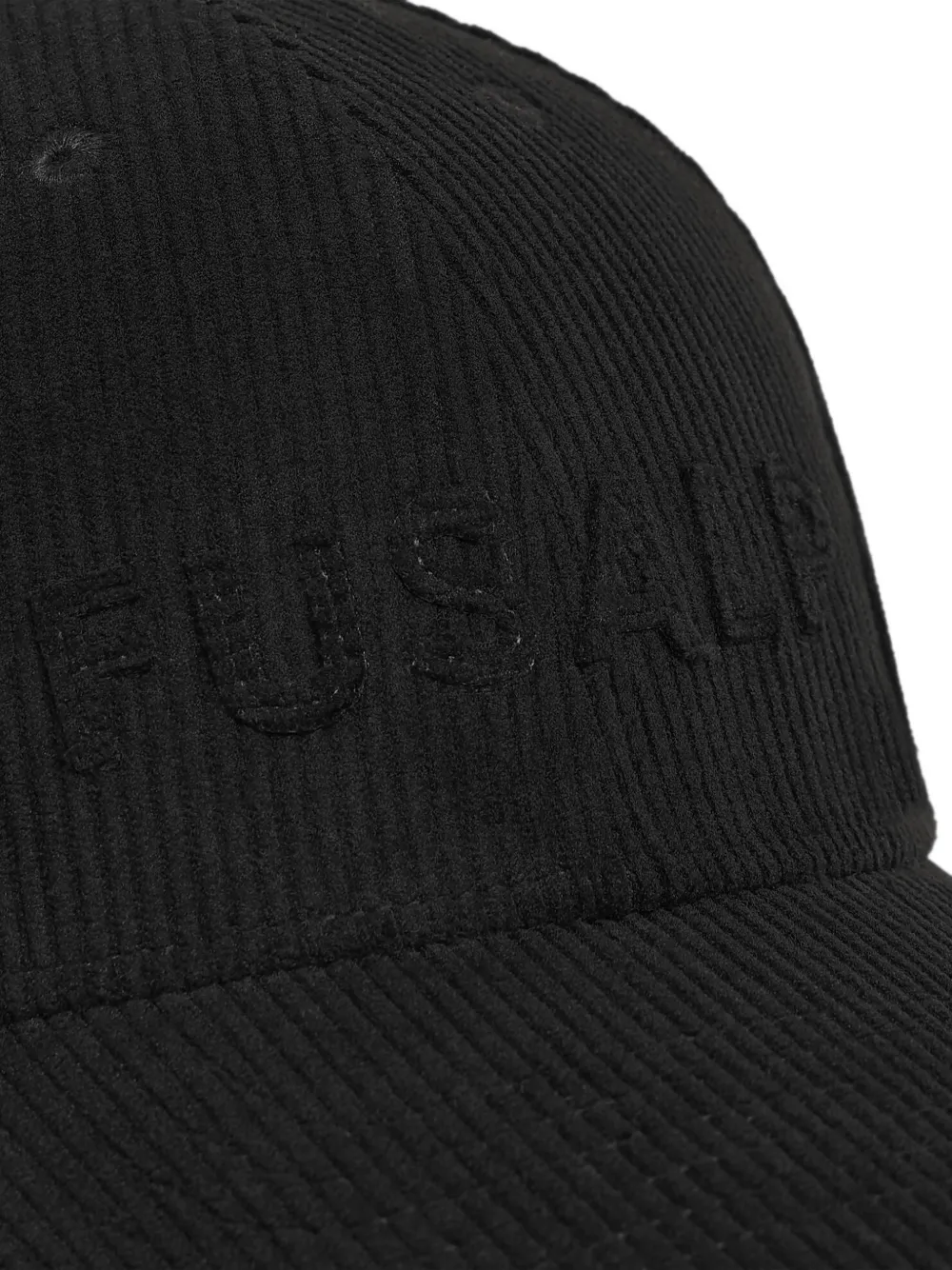 Fusalp corduroy logo-embroidered cap Zwart