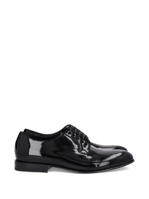 Al Duca D’Aosta 1902 patent leather derby shoes