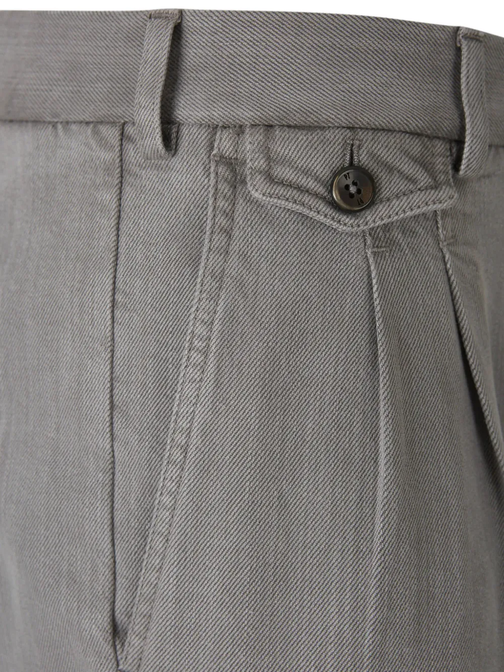 PT Torino pleated twill trousers Grijs